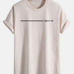 Regular Fit Stylish Stripe Print Cotton T-Shirt
