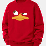 Duck Print Relax Fit Sweatshirt