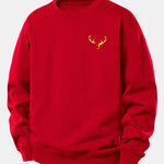 Reindeer Print Relax Fit Sweatshirt
