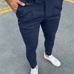 Men's double pocket casual business pants
