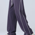 Wide Leg Pants With Side Stripes