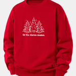 Christmas Tree Print Relax Fit Sweatshirt