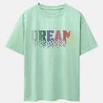 Dream Pixel Gradient Print Drop Shoulder Oversize T-Shirt