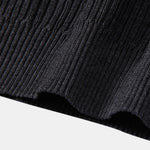 Striped Gradient Knitted Polo Shirt & Slim Fit Tapered Trousers