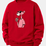 Pink Panther Print Relax Fit Sweatshirt