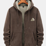 Fleece-Lined Zip Up Hoodie & Jogger Pants