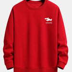 Shark Print Relax Fit Sweatshirt