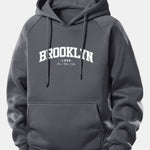 Brooklyn Print Drawstring Hoodie