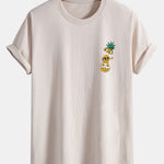 Regular Fit Cool Pineapple Boy Print Cotton T-Shirt