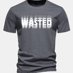 Regular Fit Wasted Print Cotton T-Shirt