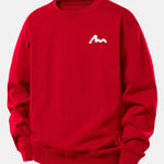 Letter Print Relax Fit Sweatshirt