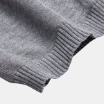 Twist Jacquard Knitted Zipper Polo Shirt