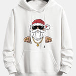 Hip Hop Santa Claus Print Relax Fit Hoodie