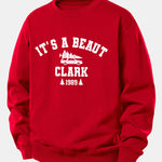 It's a Beaut Clark Christmas Tree Car Print Relax Fit Sweatshirt