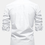 Cowboy Embroidery Cotton Oxford Button Up Shirt