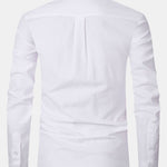 Long Sleeve Pocket Button Up Oxford Shirt