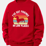 Dog Slogan Print Relax Fit Sweatshirt