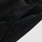 Men's Plaid Hooded Wool Blend Lapel Shirt Jacket Corduroy Casual Pants