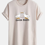 Regular Fit Goose Fist Bump Print Cotton T-Shirt