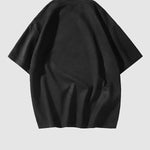 Men's Retro Suede Printed Casual Round Neck Short Sleeve T-Shirt