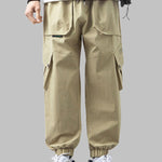 Men's multi-pocket drawstring cargo pants