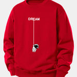 Dream Astronaut Print Relax Fit Sweatshirt