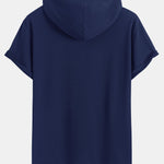 Athletic Mesh Kangaroo Pocket Hooded T-Shirt