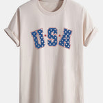 Regular Fit USA Print Cotton T-Shirt