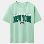 New York Print Drop Shoulder Oversize T-Shirt
