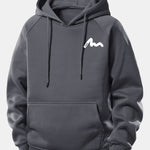 Letter Print Drawstring Hoodie