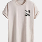 Regular Fit Cool Dads Club Print Cotton T-Shirt