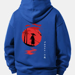 Sunset Samurai Back Print Relax Fit Hoodie