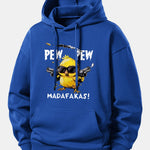 PEW PEW MADAFAKAS Chicken Print Relax Fit Hoodie