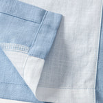 Linen Look Patchwork Bowling Shirt