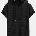 Kangaroo Pocket Waffle Hooded T-Shirt & Shorts