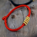 Buddha Stones Handmade Simple Design Chinese Knotting Luck Strength Braid String Bracelet (Extra 35% Off | USE CODE: FS35)