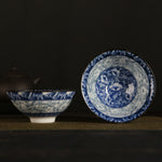 Buddha Stones Flowers Fu Character Mountains Lotus Cherry Blossoms Ceramic Teacup Kung Fu Tea Cup