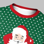 Men's Santa Claus Print Christmas Crew Neck T-shirt