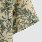 Men's Cuban Collar Floral Casual Short Sleeve Shirt