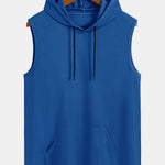 Athletic Mesh Kangaroo Pocket Hooded Tank