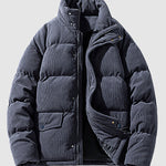 Men's corduroy thickened stand collar Puffer Jacket