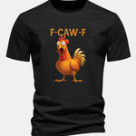 Regular Fit Rooster Print Cotton T-Shirt