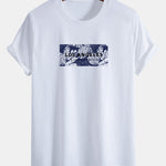 Regular Fit Vacation Los Angeles Print Cotton T-Shirt & Drawstring Swim Shorts