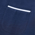 Long Sleeve Contrast Stand Collar Oxford Shirt