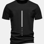 Regular Fit Dream Stripe Print Cotton T-Shirt