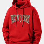 Camouflage New York Print Relax Fit Hoodie