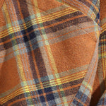 Men's Casual Plaid Pocket Button-Down Long Sleeve Shirt