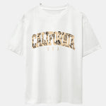 Paisley California Print Drop Shoulder Oversize T-Shirt