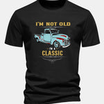 Regular Fit Classic Car Print Cotton T-Shirt