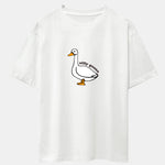 Silly Goose Print Drop Shoulder Oversize T-Shirt